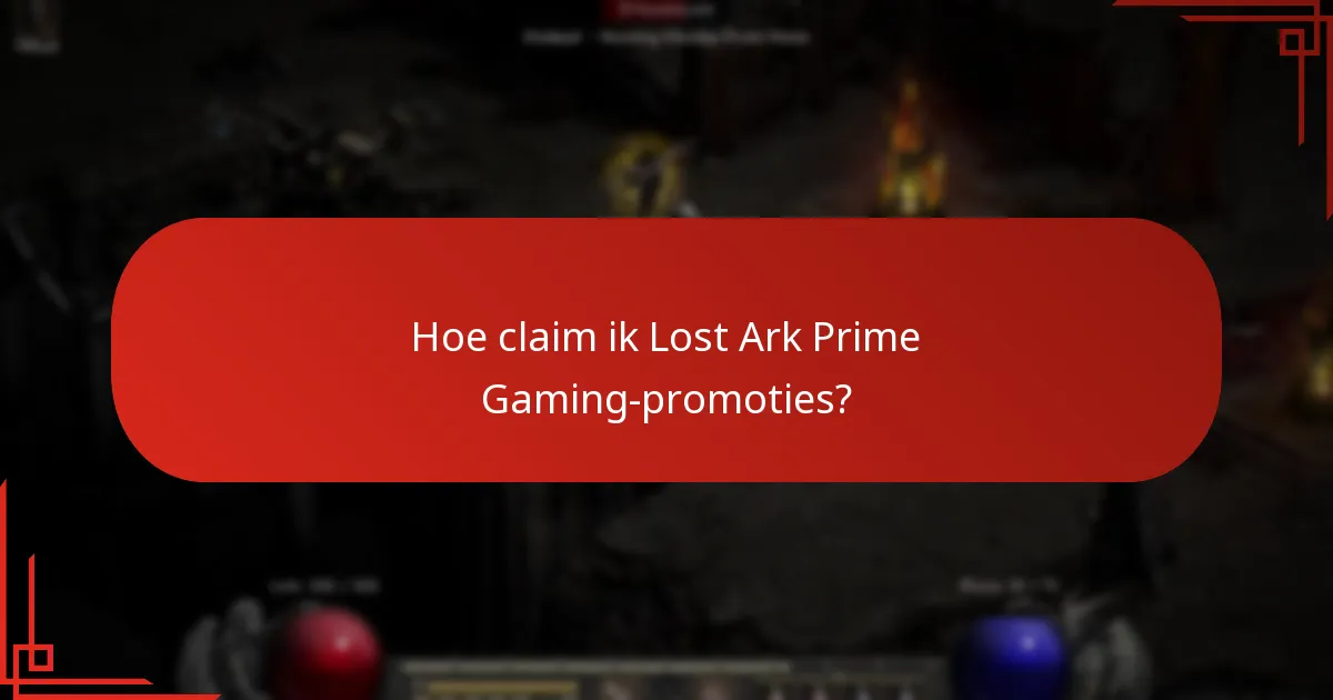 Hoe claim ik Lost Ark Prime Gaming-promoties?