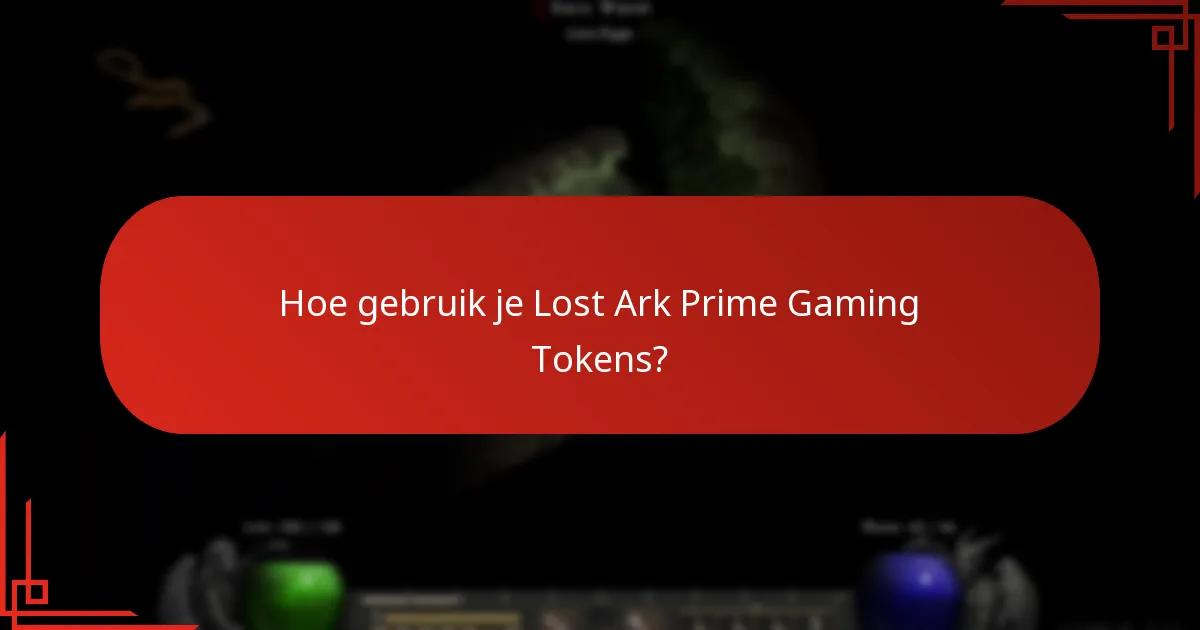 Hoe gebruik je Lost Ark Prime Gaming Tokens?