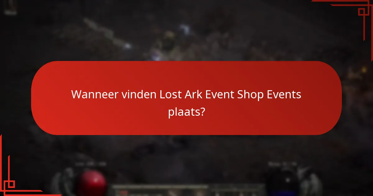Welke beloningen kunnen spelers verdienen van Lost Ark Event Shop Events?