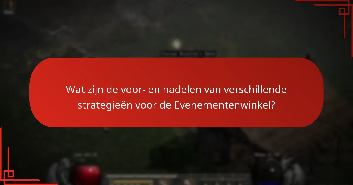 Hoe verhouden de beloningen van de Evenementenwinkel zich tot andere in-game winkels?